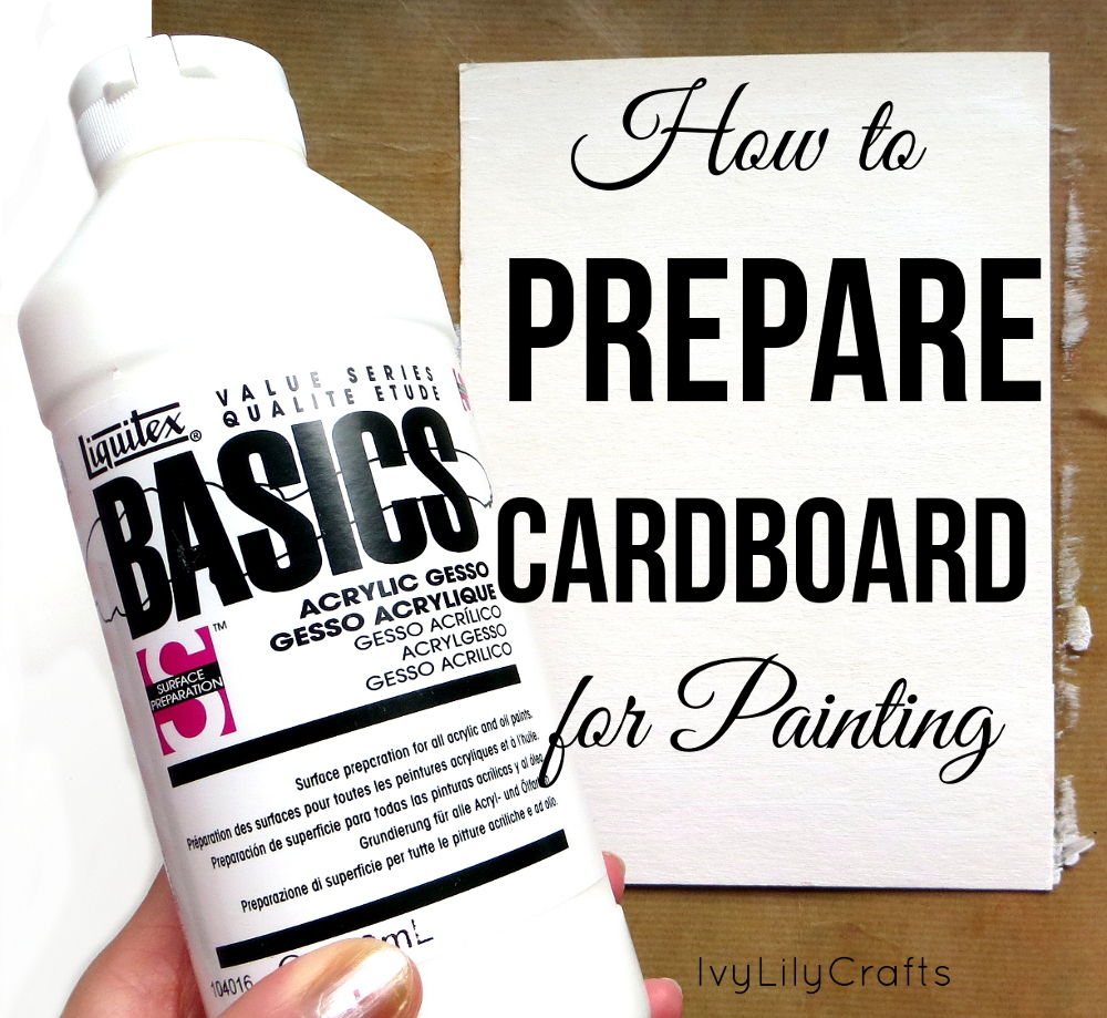 How to Prepare Cardboard  for Acrylic Painting 