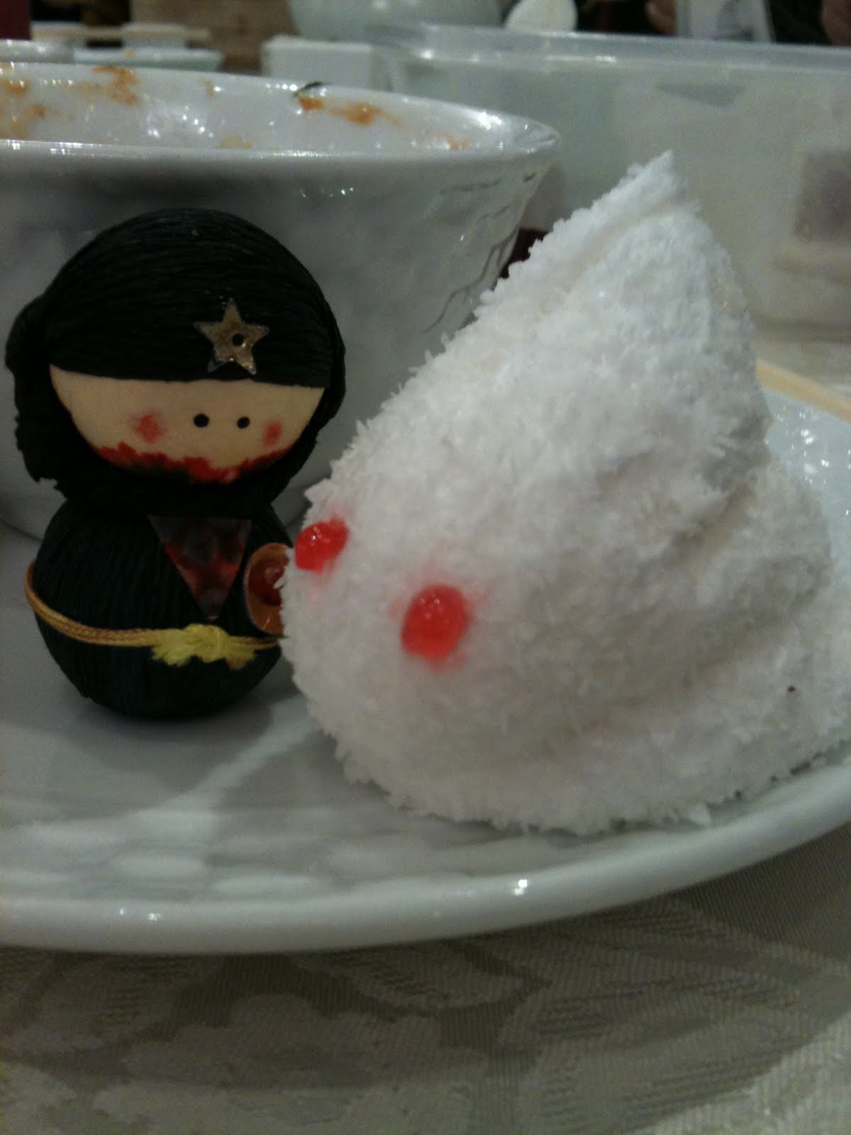 Bunny rabbit coconut dessert [Tai Koo Shing, HK Island]