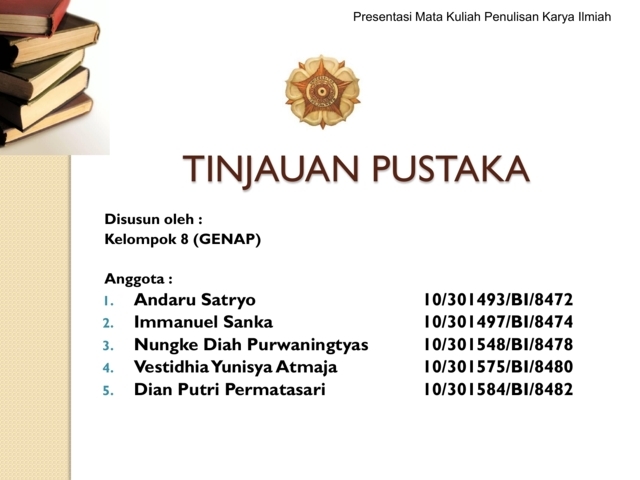 Tinjauan Pustaka  Serangkaian Kata