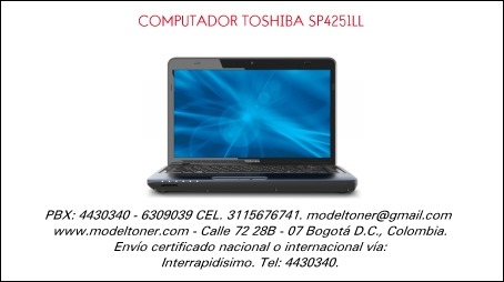COMPUTADOR TOSHIBA SP4251LL