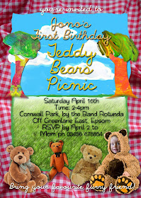 Teddy Bears Picnic Personalized Invitation