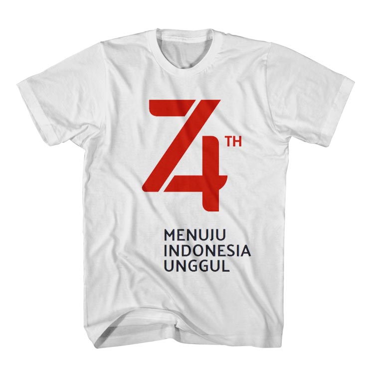 Contoh Desain Kaos  HUT RI Ke 74 Memperingati 17 Agustus 2019 