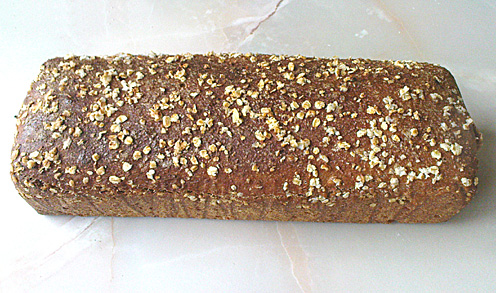 Chleb z mąki pszennej razowej na drożdżach