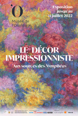foto do livro / catálogo da exposição Impressionismo nda Decoração, com muitas flores na capa