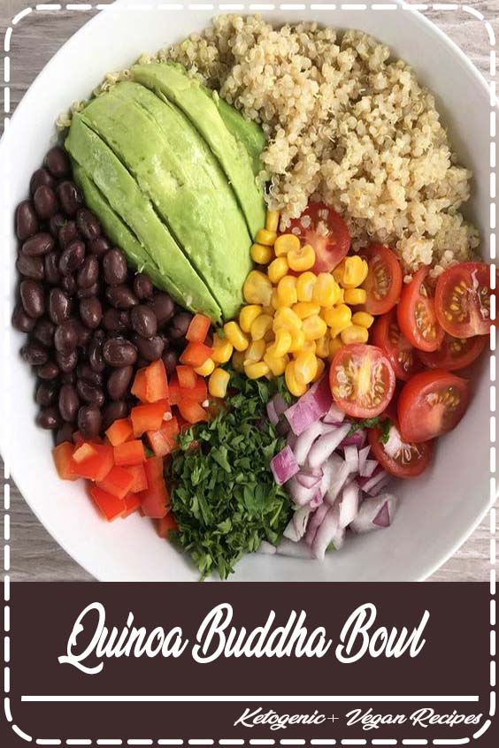 Quinoa Buddha Bowl Author: Healthy Gluten-Free Family Ingredients Quinoa avocado black beans corn tomatoes red onions, red pepper parsley a splash of rice wine vinegar Instructions Combine ingredients in a bowl and lightly dress with a splash of rice wine vinegar. 3.5.3226 Share this: 4 0 25.5K 1 1