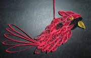 Filigree Quilled Paper Cardinal