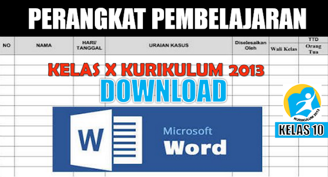 Perangkat Pembelajaran Kelas 10 K13 Revisi 2018 Lengkap Semester 2