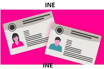 Muestra de una Credencial para Votar del Ine