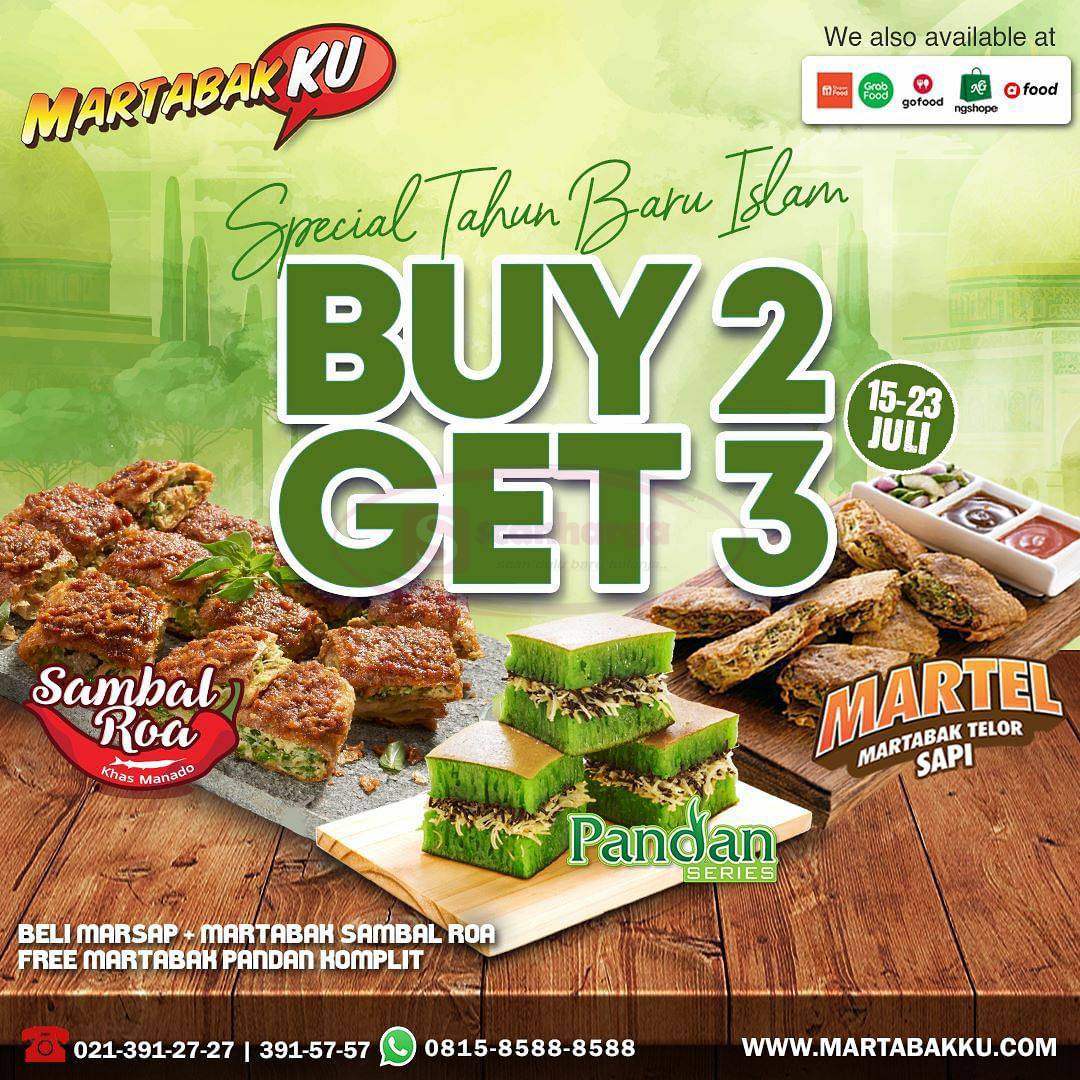 Promo Martabakku Beli 2 Dapat 3 Spesial Tahun Baru Islam