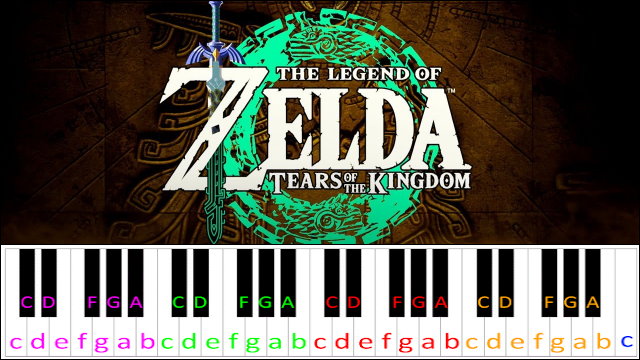 The Legend of Zelda: Tears of the Kingdom - Trailer Music Piano / Keyboard Easy Letter Notes for Beginners