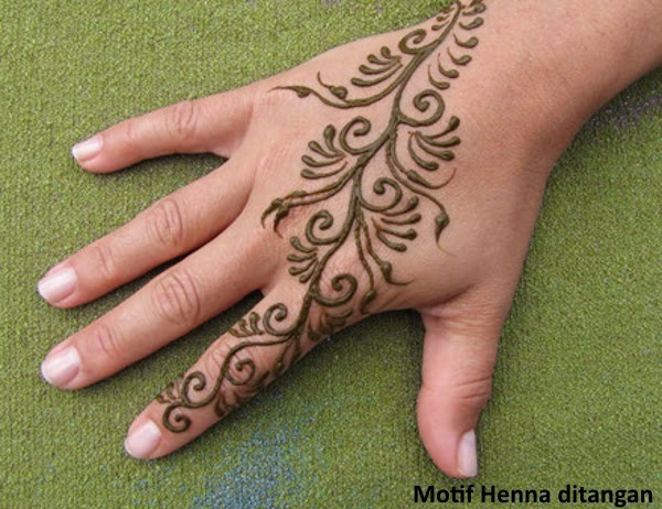 Motif Henna Tangan Sederhana