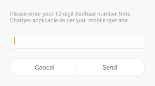 Please enter your 12 digit Aadhaar Number