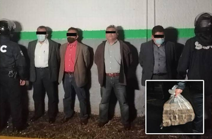 Capturan a cuatro sujetos vestidos de militares con 3 millones de pesos en efectivo