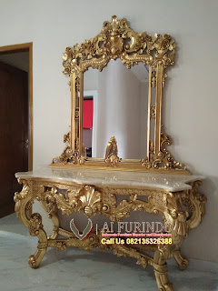 sell classic french vintage console table gold with mirror-indonesia furniture exporter,indonesia furniture manufacture,sell indonesia furniture