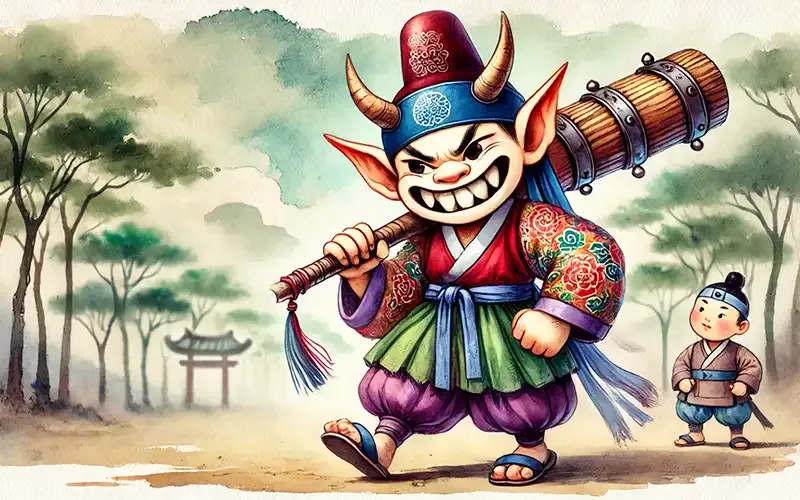 What is the existence of a traditional Korean ghost named "dokkaebi"?