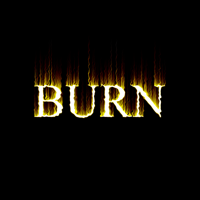 Flaming burning text - photoshop tutorial