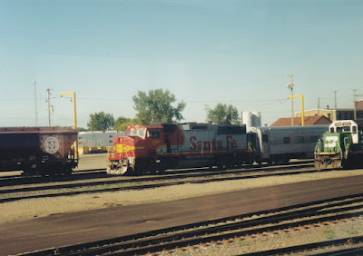 Atchison, Topeka & Santa Fe GP60M #119 at Dilworth, Minnesota, on July 31, 1999