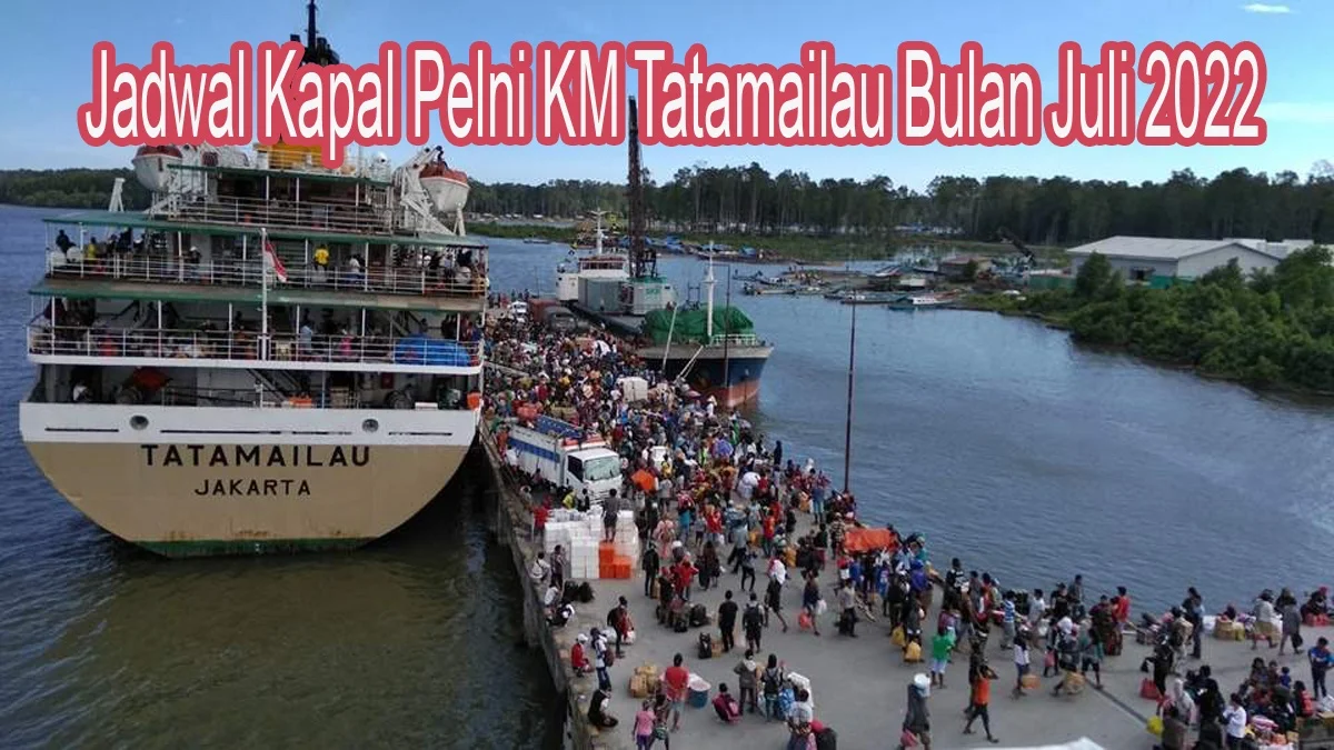 Jadwal Kapal Pelni KM Tatamailau Bulan Juli 2022