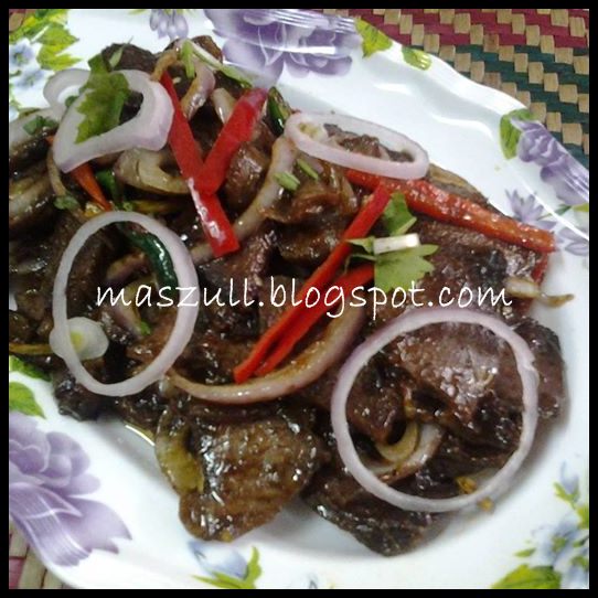 Resepi Daging Goreng Halia Sos Lada Hitam - ♥♥ MAMA MASZULL