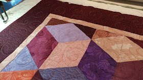 Tumbling Blocks quilt kit on Craftsy