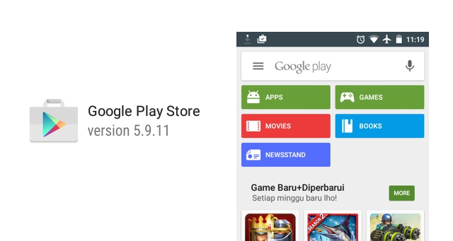 Update Google Play Store 5.9.11 - 5.9.12, Persiapan Menuju ...