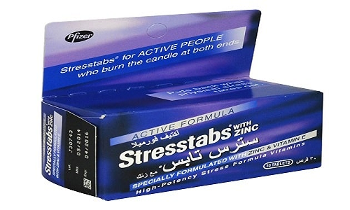 Stress tabs with zinc