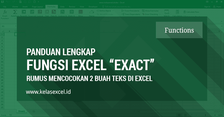 Rumus EXACT Excel : Cara Menggunakan Fungsi Exact Pada Microsoft Excel