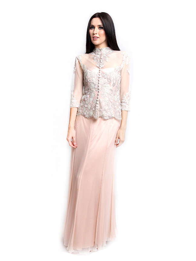 10 Model Kebaya Dress Panjang Paling Populer gebeet com