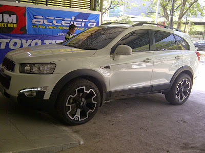 Modifikasi Chevrolet Captiva Putih