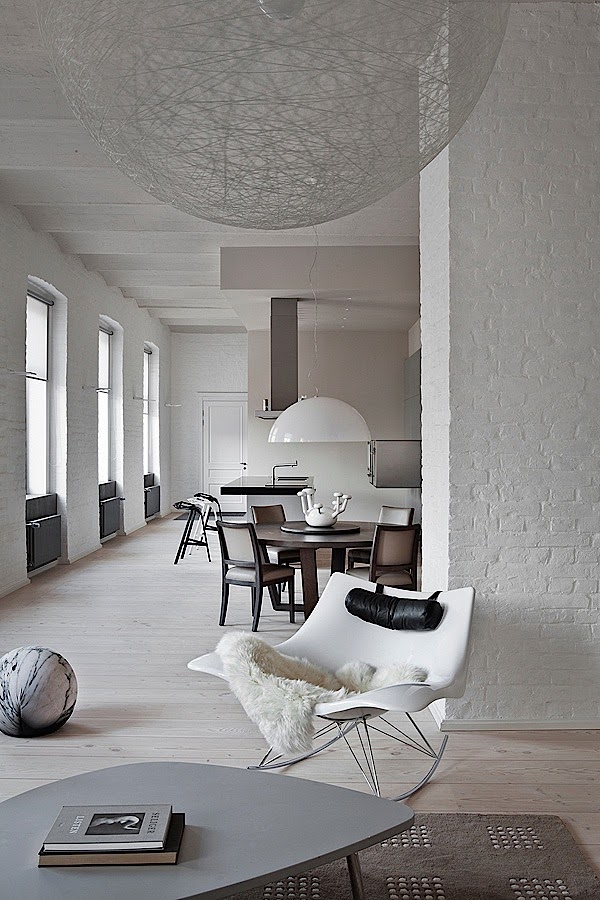 Tips For Contemporary Apartment Interior Design With Monochrome Shade