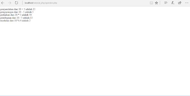 Tutorial PHP Part 9 Mempelajari Operator