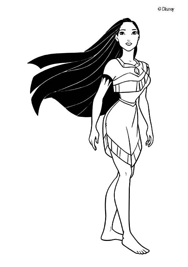 dibujos para colorear de pocahontas