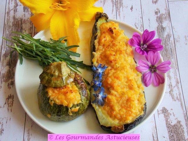 Courgettes farcies complètes (Vegan)