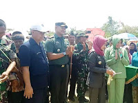 Sembako Pasar Murah Penutupan TMMD Sengkuyung Brebes, Ludes