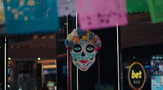 Decoración de día de muertos casino