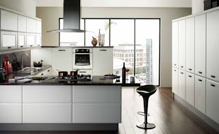 Contemporary White Kitchen Cabinets