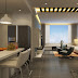 Thiết kế nội thất bếp và phòng ăn liền phòng khách căn hộ 2106S2 Sai Gon Pearl