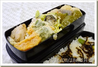 根菜の煮物と揚げ物各種(2014/08/18)