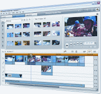 Example of storyboard within video editing software