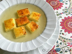 quadrucci di ricotta in brodo