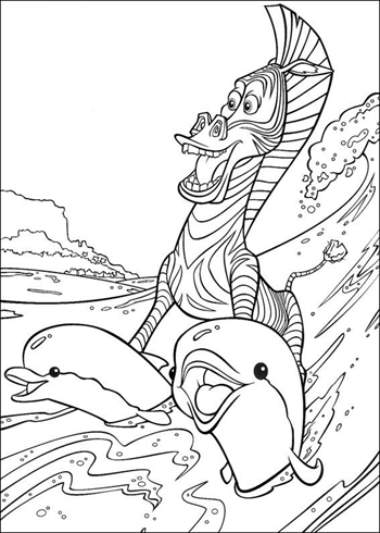 Desenho para colorir Madagascar