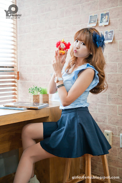 6 Lee Eun Hye in Blue-very cute asian girl-girlcute4u.blogspot.com