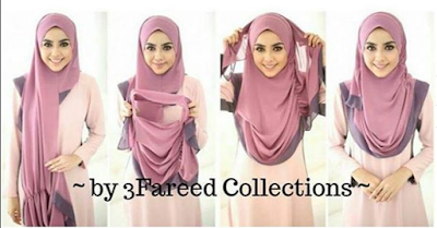 hijab instan cherly kerut 2 tone