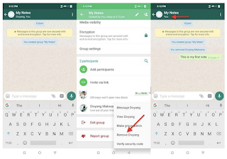 Cara menggunakan WhatsApp sebagai buku harian kita