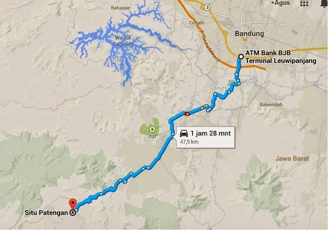 Menuju Situ Patenggang dari Terminal Leuwi Panjang
