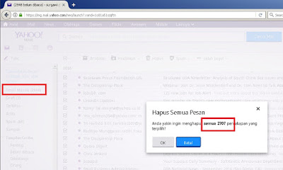 menghapus total isi email yahoo jendela buwana