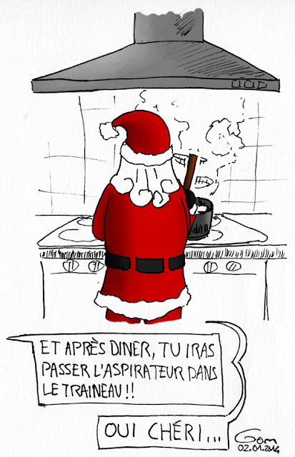 un père Noël aux fourneaux