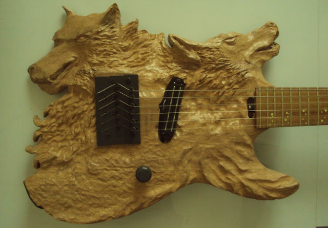 carved electric guitar guitarra escultura