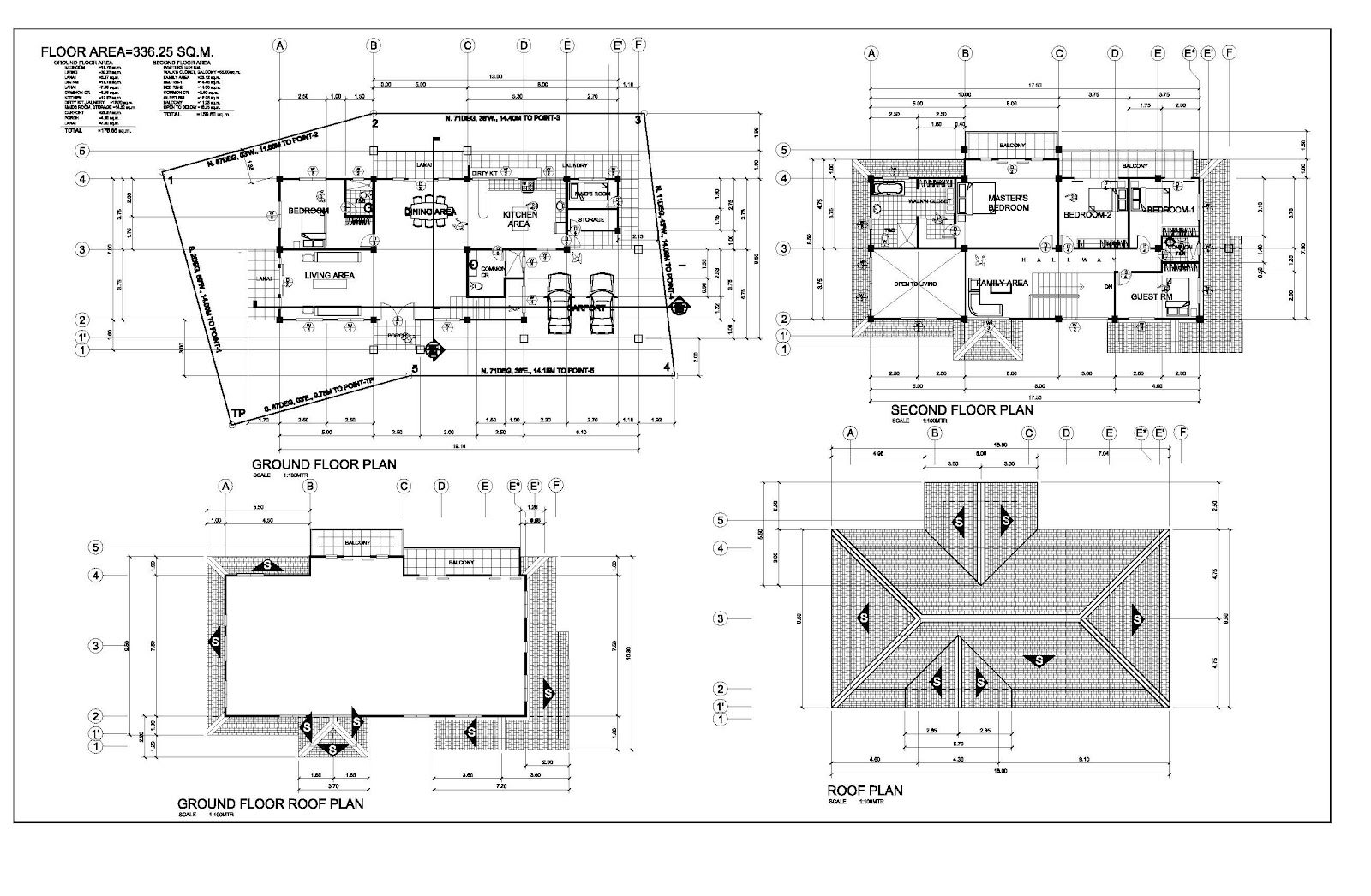 Architecture working drawings