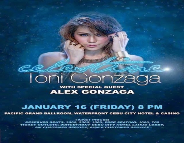 Toni Gonzaga Concert,Toni Gonzaga, Concert,January 16 2015,Cebu,Toni Gonzaga Songs,Pacific Grand Ballroom,waterfront hotel,Celestine, OPM, 